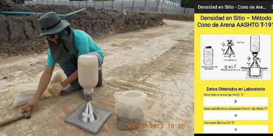 Imagen ilustrativa de Densidad cono arena en Lleida